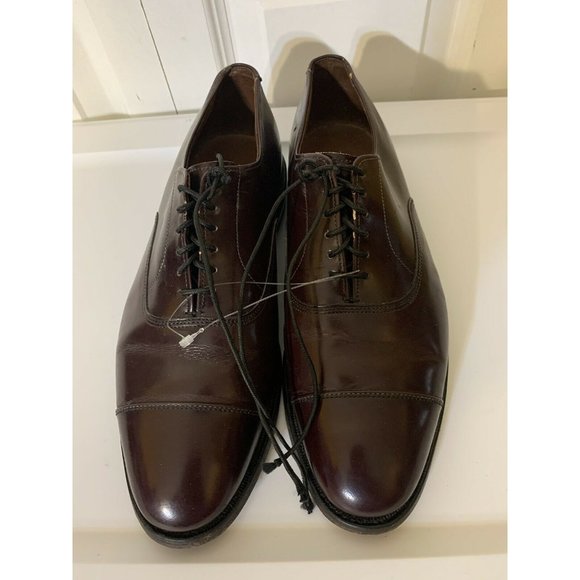 Allen Edmonds "PARK AVENUE" Men's Sz 8D Cap Oxfords USA Burgundy - Picture 4 of 9